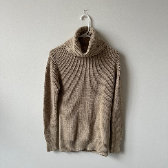 Abercrombie & Fitch Sweaters - Abercrombie Camel Knit Turtleneck Sweater Size S